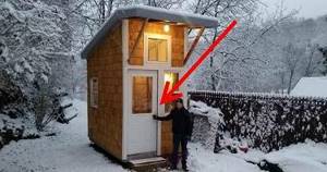 13-летний мальчик построил собственный мини-дом в саду. Ты разинешь рот, когда заглянешь внутрь!