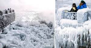 18 морозных фото прямиком из Нарнии. Вот что случилось с Ниагарским водопадом зимой.
