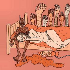 20 скандальных иллюстраций о демонах, обитающих в душе женщины.