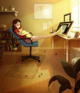 35 теплых иллюстраций о том, как здорово жить одному!