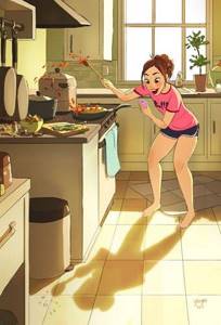35 теплых иллюстраций о том, как здорово жить одному!