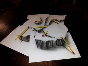 Эти 3D рисунки, нарисованные обычным карандашом, взорвут твое сознание. Вымысел или реальность?