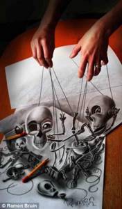 Эти 3D рисунки, нарисованные обычным карандашом, взорвут твое сознание. Вымысел или реальность?