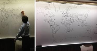 Этот 11-летний мальчик-аутист вышел к доске и взял маркер... Через пару минут все были в шоке!