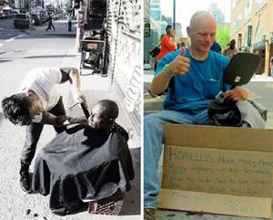 Ни копейки за стрижку! Этот парикмахер каждое воскресенье совершенно бесплатно стрижет бездомных.