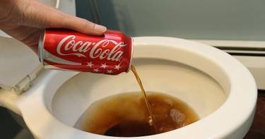 Она вылила пол-литра «Кока-Колы» в туалет... Ты только взгляни, что случилось!
