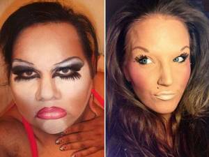 Вот что происходит, когда косметичка попадает в руки безумца... 26 самых ярких ужасов макияжа.
