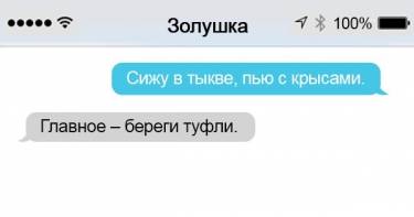 22 забавных СМС от любимых литературных героев. Чую, Золушке так и не видать хрустальных туфелек...