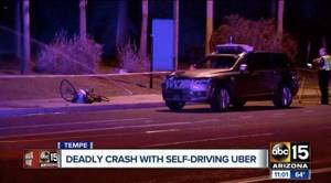 Резонансный случай! В США беспилотное такси Uber насмерть сбило женщину.