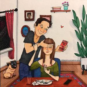 30 честных иллюстраций о том, как выглядит жизнь влюбленных за закрытыми дверями