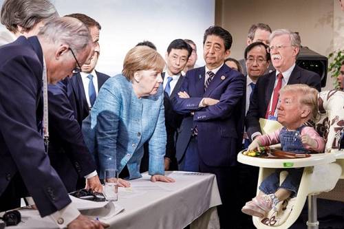 Мастер по чтению языка тела разъяснил значение жестов Меркель и Трампа на саммите G7